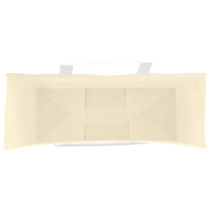 Papiertragetaschen 250 Stk. mit Henkeln Gelb 45x17x48 cm
