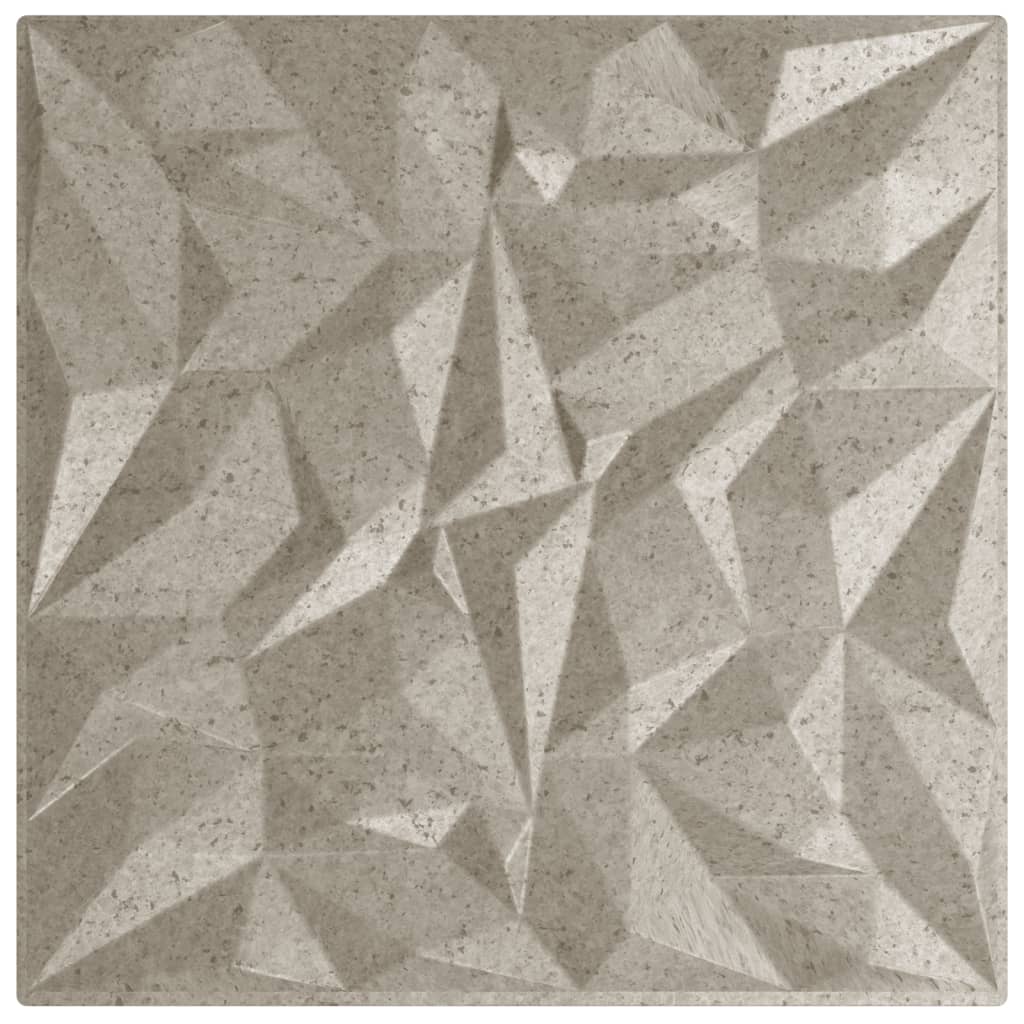 Wandpaneele 12 Stk. Beton 50x50 cm XPS 6 m² Amethyst