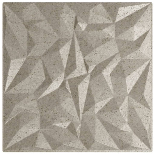 Wandpaneele 48 Stk. Beton 50x50 cm XPS 12 m² Amethyst