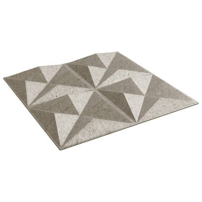 Wandpaneele 48 Stk. Beton 50x50 cm XPS 12 m² Origami