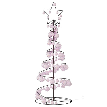 LED Weihnachtsbaum mit Kugeln 80 LEDs Warmweiß 120 cm