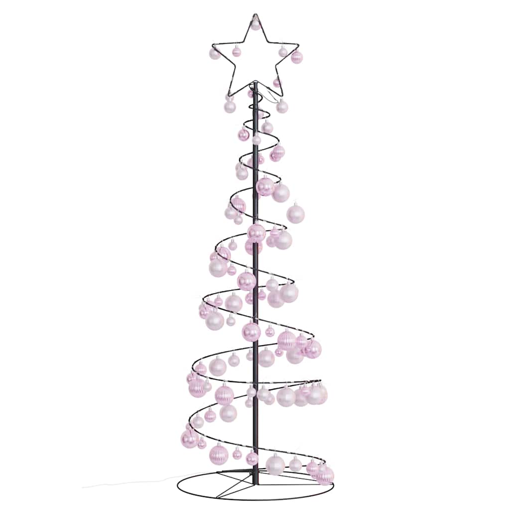 LED Weihnachtsbaum mit Kugeln 100 LEDs Warmweiß 150 cm