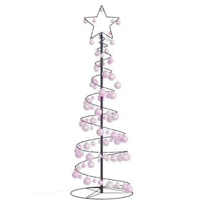 LED Weihnachtsbaum mit Kugeln 100 LEDs Warmweiß 150 cm