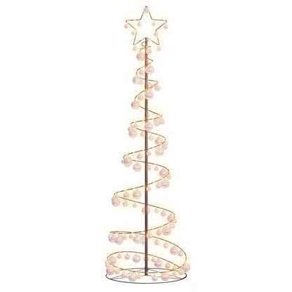 LED Weihnachtsbaum mit Kugeln 120 LEDs Warmweiß 180 cm