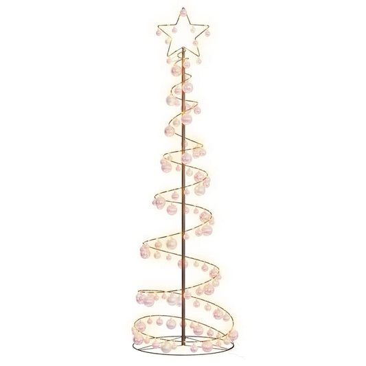 LED Weihnachtsbaum mit Kugeln 120 LEDs Warmweiß 180 cm