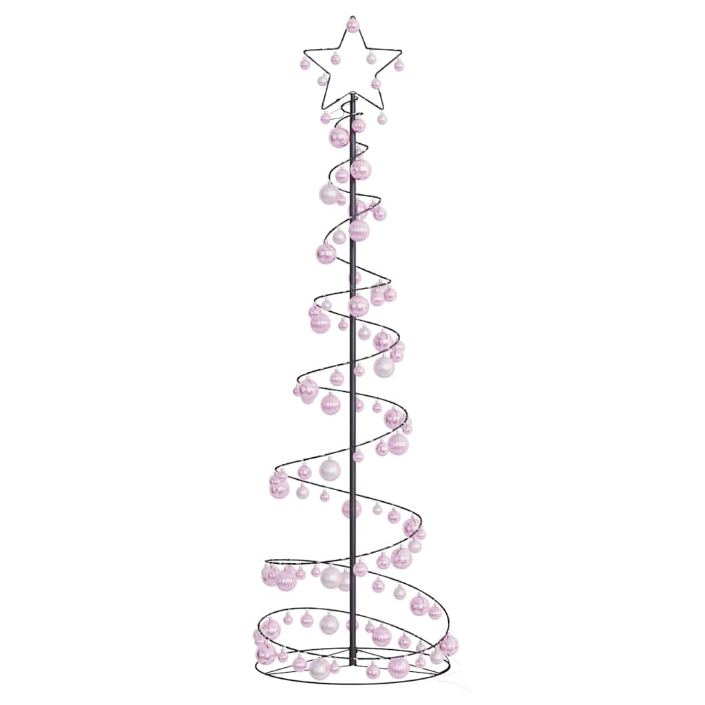 LED Weihnachtsbaum mit Kugeln 120 LEDs Warmweiß 180 cm