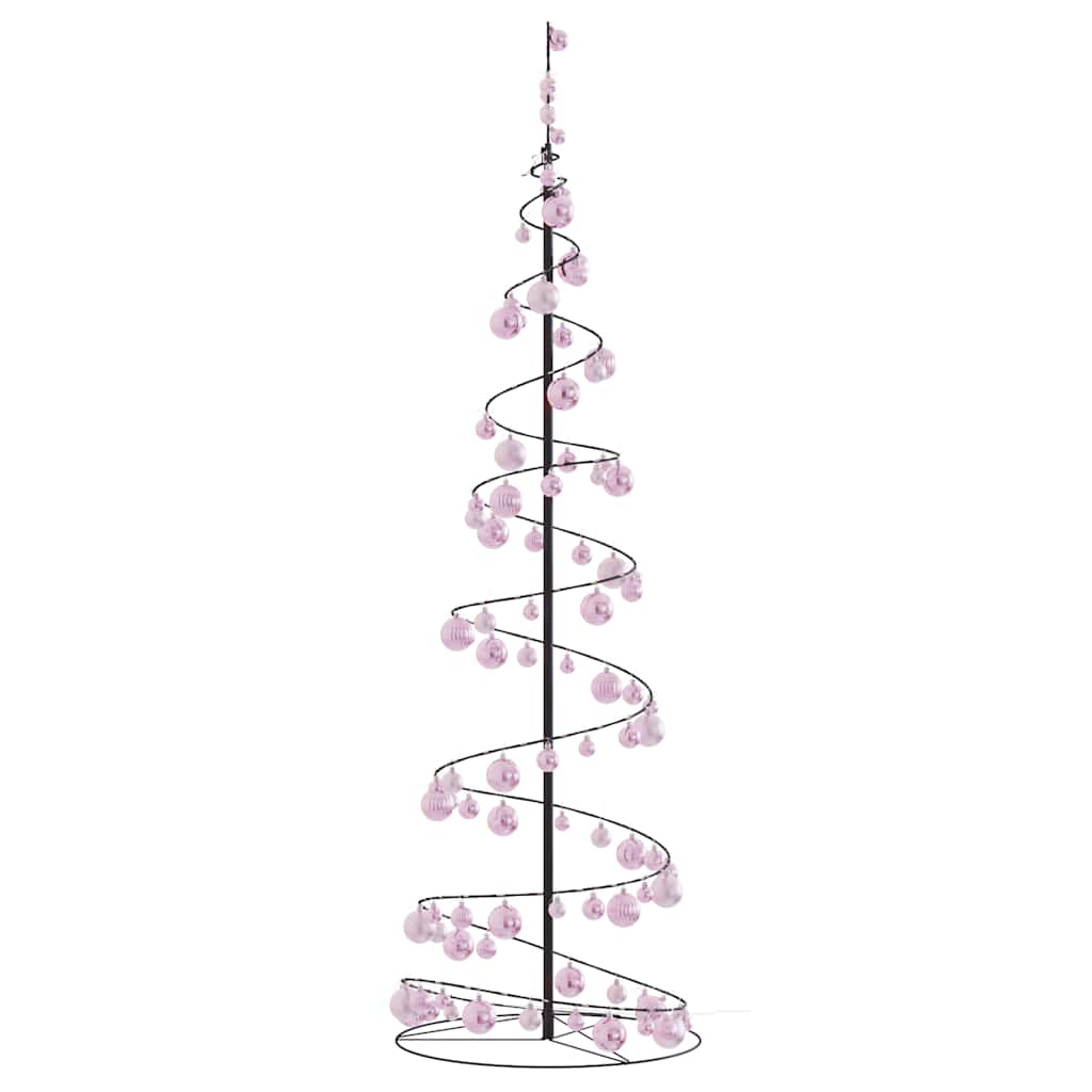 LED Weihnachtsbaum mit Kugeln 120 LEDs Warmweiß 180 cm