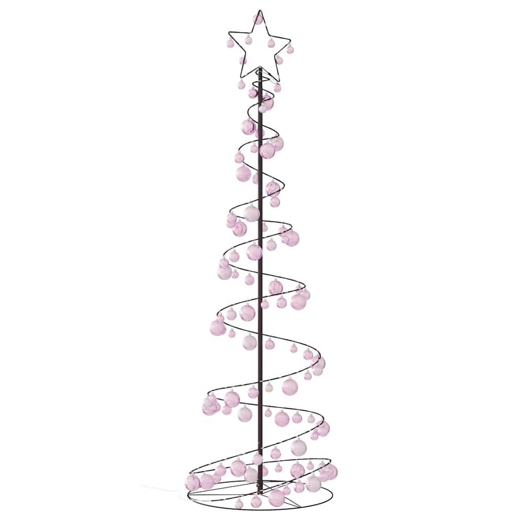 LED Weihnachtsbaum mit Kugeln 120 LEDs Warmweiß 180 cm