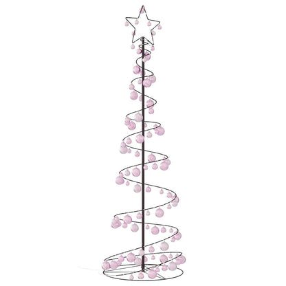 LED Weihnachtsbaum mit Kugeln 120 LEDs Warmweiß 180 cm