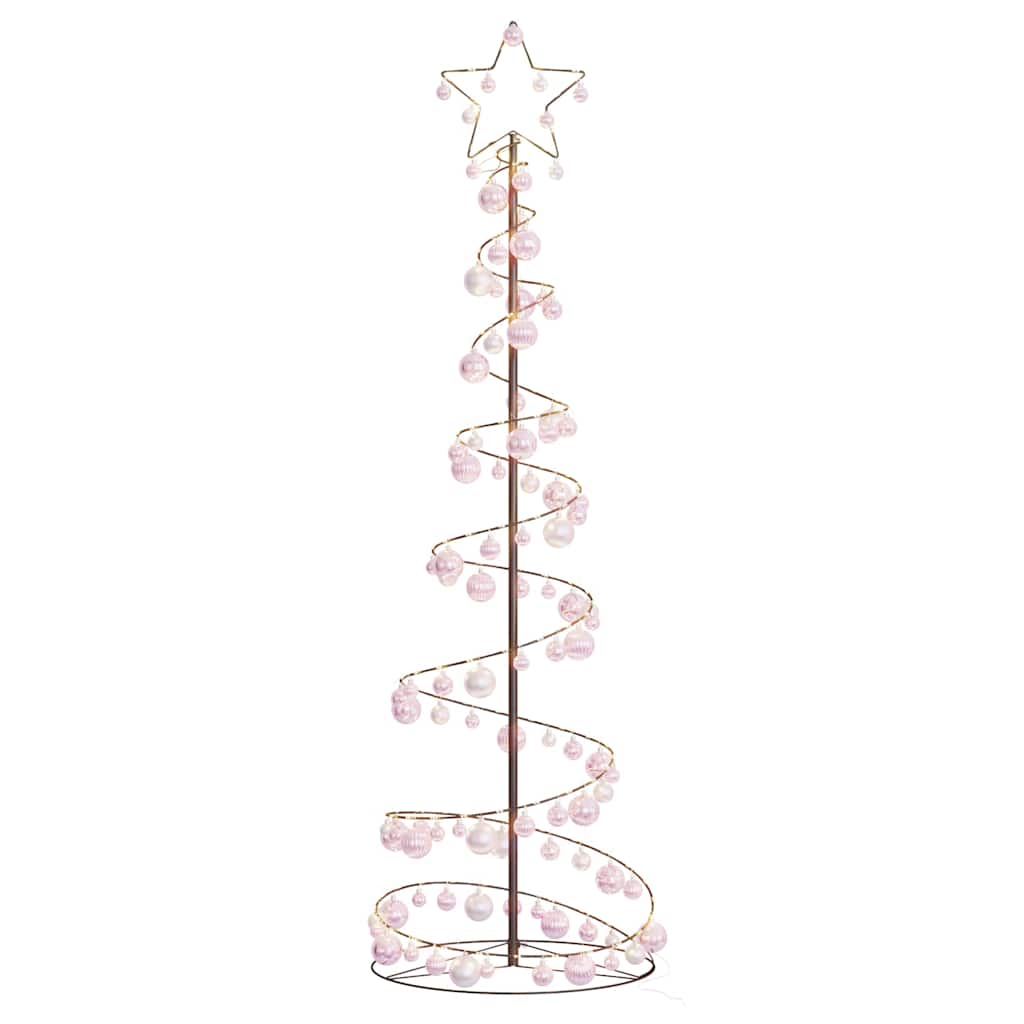 LED Weihnachtsbaum mit Kugeln 120 LEDs Warmweiß 180 cm