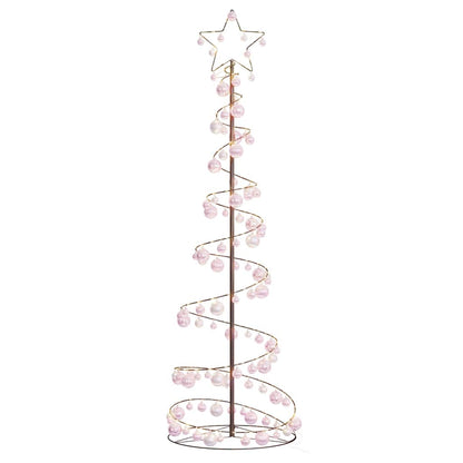 LED Weihnachtsbaum mit Kugeln 120 LEDs Warmweiß 180 cm