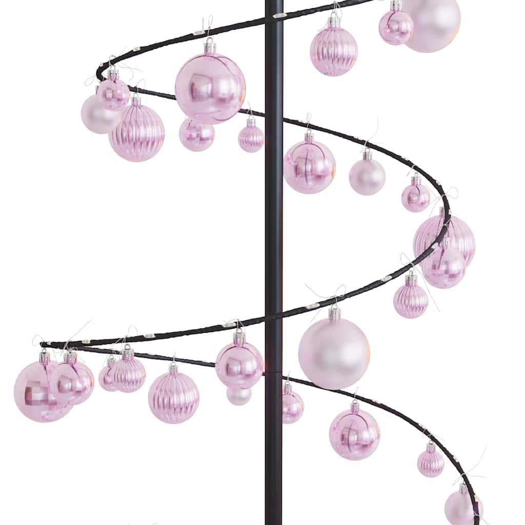 LED Weihnachtsbaum mit Kugeln 120 LEDs Warmweiß 180 cm