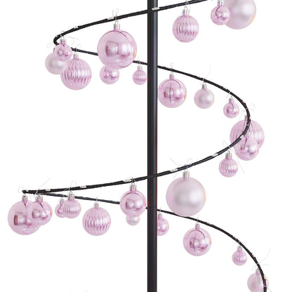 LED Weihnachtsbaum mit Kugeln 120 LEDs Warmweiß 180 cm