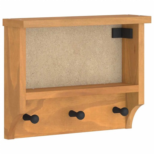 Wandgarderobe SANDNES 45x12x35 cm Massivholz Kiefer