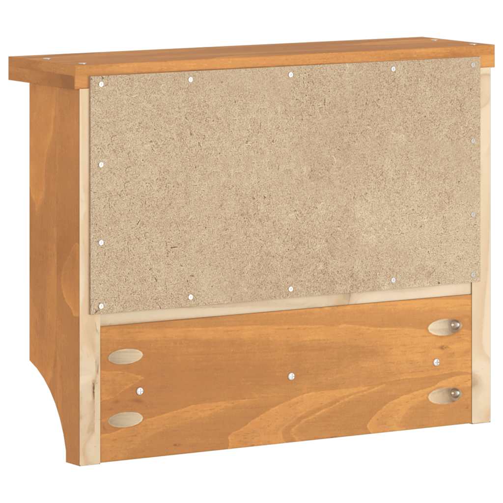 Wandgarderobe SANDNES 45x12x35 cm Massivholz Kiefer