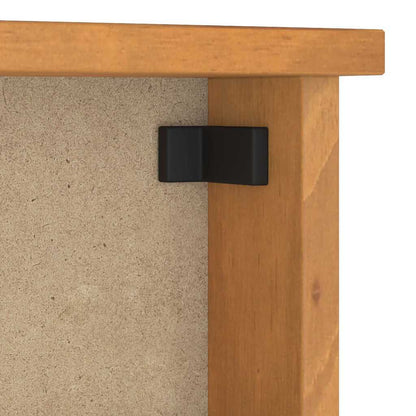 Wandgarderobe SANDNES 45x12x35 cm Massivholz Kiefer