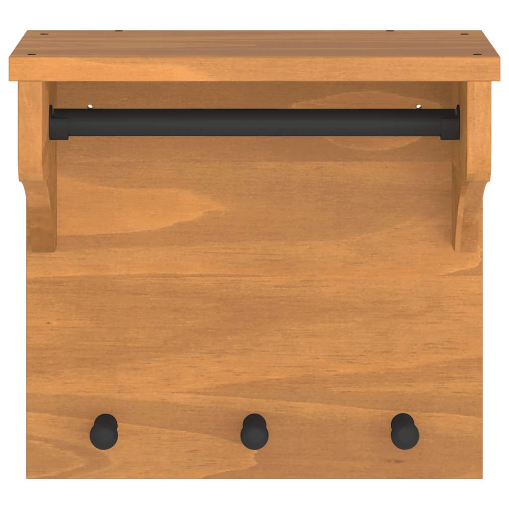 Wandgarderobe SANDNES 43x30x42 cm Massivholz Kiefer