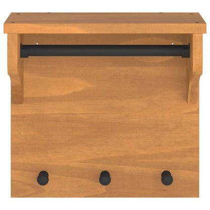 Wandgarderobe SANDNES 43x30x42 cm Massivholz Kiefer