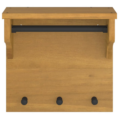 Wandgarderobe SANDNES 43x30x42 cm Massivholz Kiefer