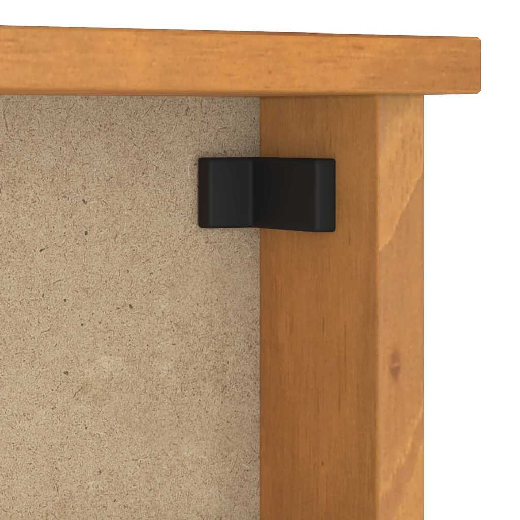 Wandgarderobe SANDNES 87x12x35 cm Massivholz Kiefer