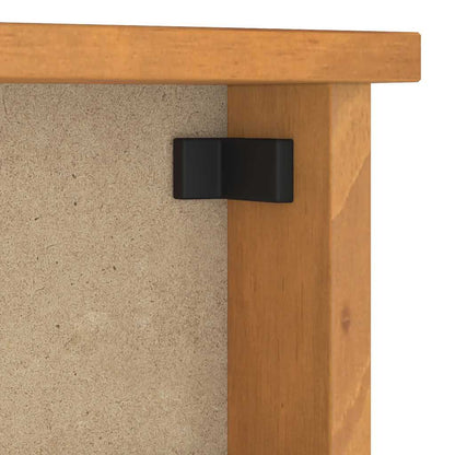 Wandgarderobe SANDNES 87x12x35 cm Massivholz Kiefer