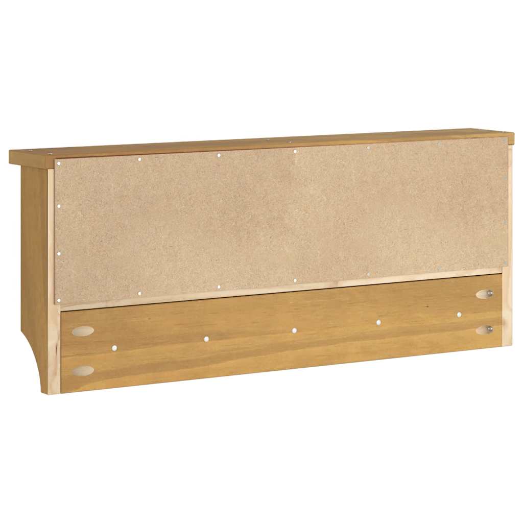 Wandgarderobe SANDNES 87x12x35 cm Massivholz Kiefer