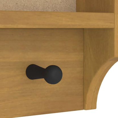Wandgarderobe SANDNES 87x12x35 cm Massivholz Kiefer