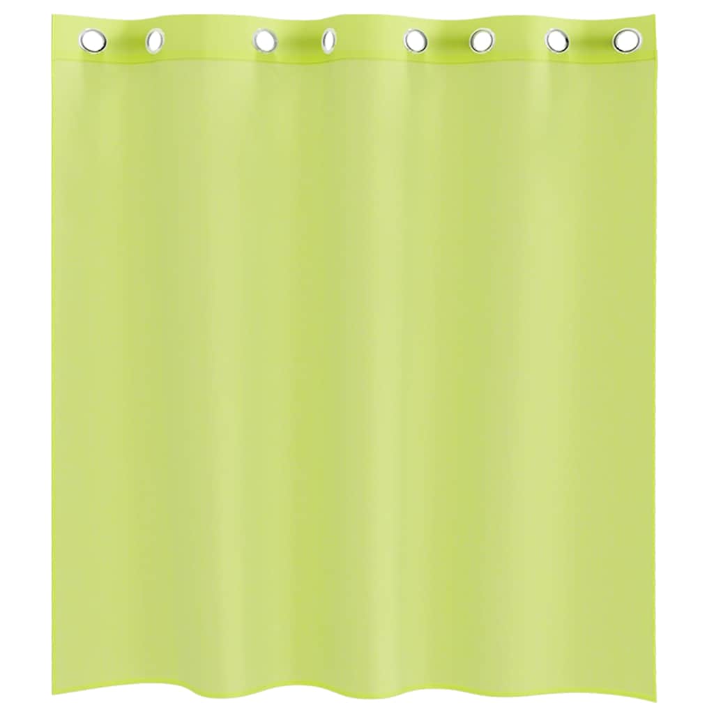 Voile Vorhänge mit Ösen 2 Stk. Apfelgrün 140x140 cm