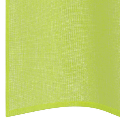 Voile Vorhänge mit Ösen 2 Stk. Apfelgrün 140x245 cm