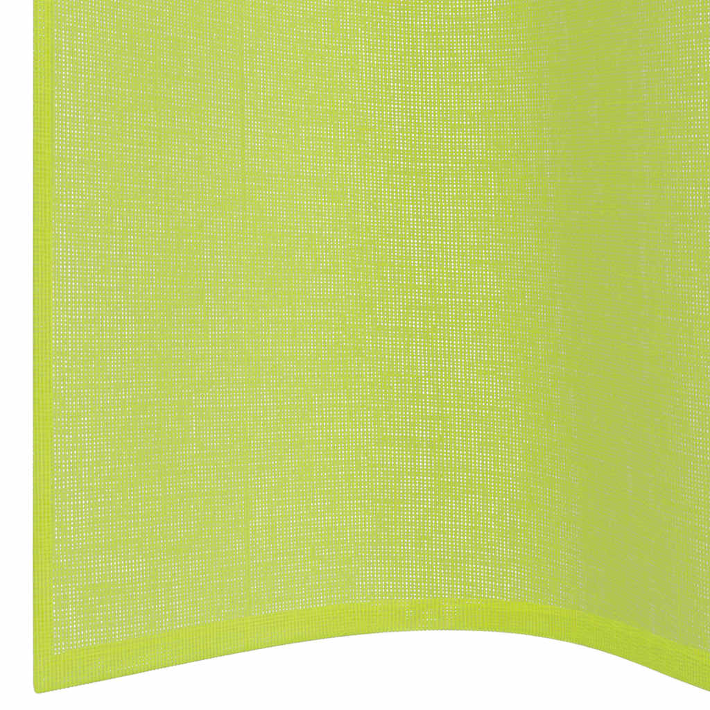 Voile Vorhänge mit Ösen 2 Stk. Apfelgrün 140x260 cm