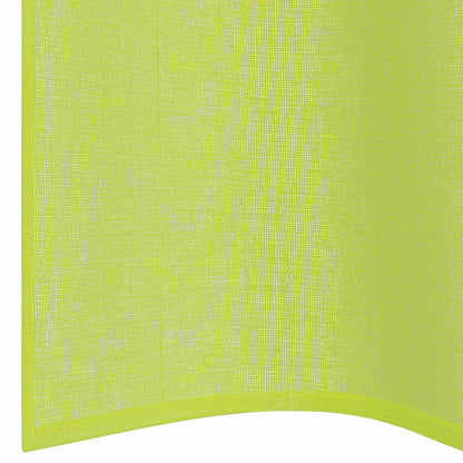 Voile Vorhänge mit Ösen 2 Stk. Apfelgrün 140x260 cm