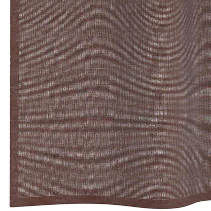 Voile Vorhänge mit Ösen 2 Stk. Braun 140x175 cm