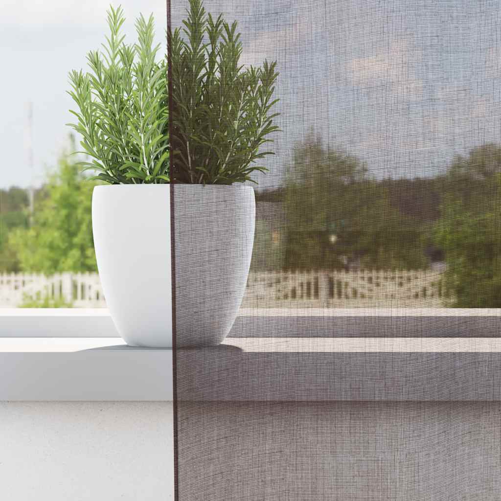 Voile Vorhänge mit Ösen 2 Stk. Braun 140x225 cm