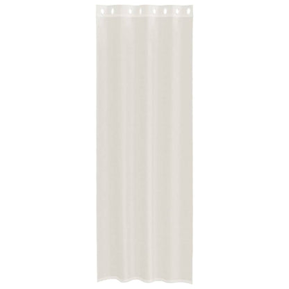Voile Vorhänge mit Ösen 2 Stk. Creme 140x300 cm
