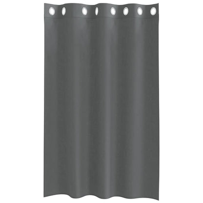 Voile Vorhänge mit Ösen 2 Stk. Dunkelgrau 140x140 cm