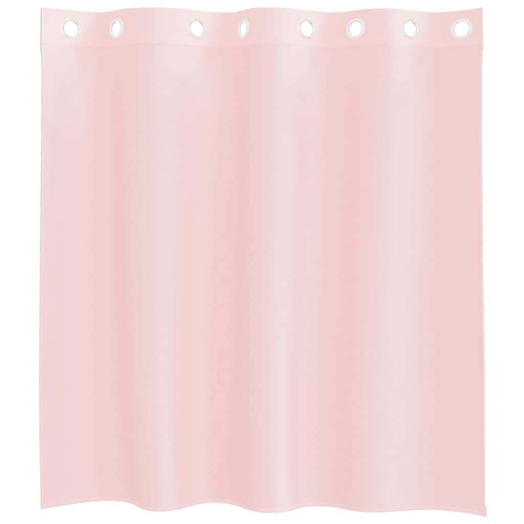 Voile Vorhänge mit Ösen 2 Stk. Hellrosa 140x140 cm