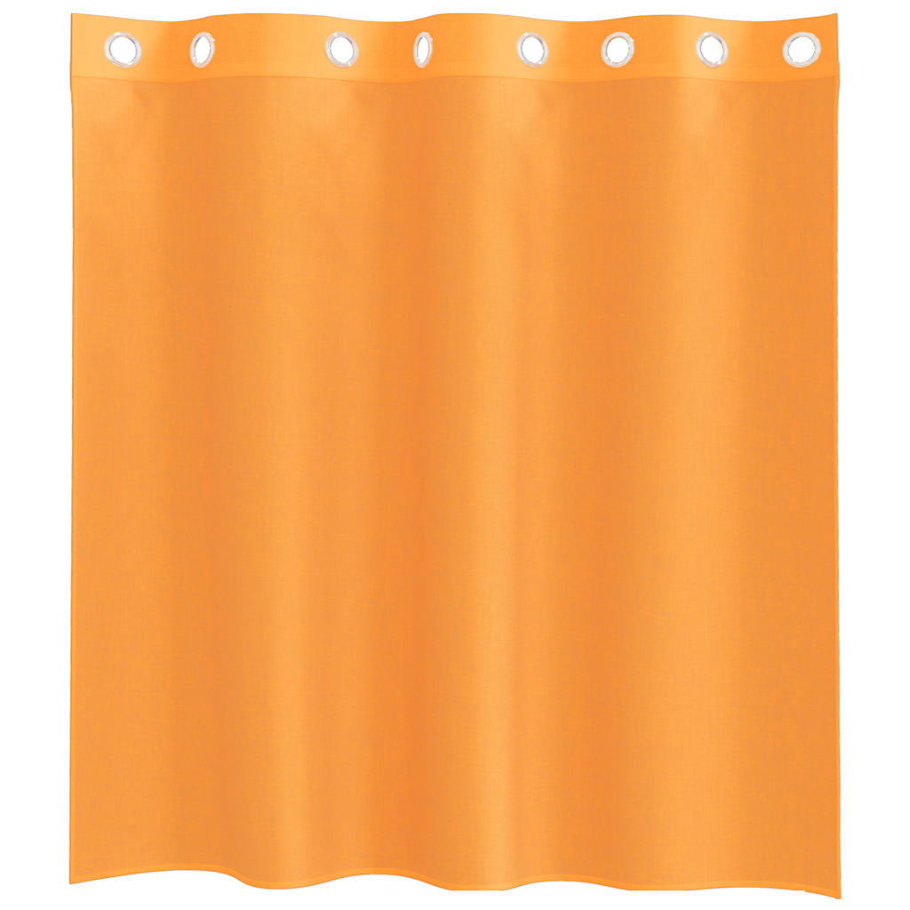 Voile Vorhänge mit Ösen 2 Stk. Orange 140x140 cm