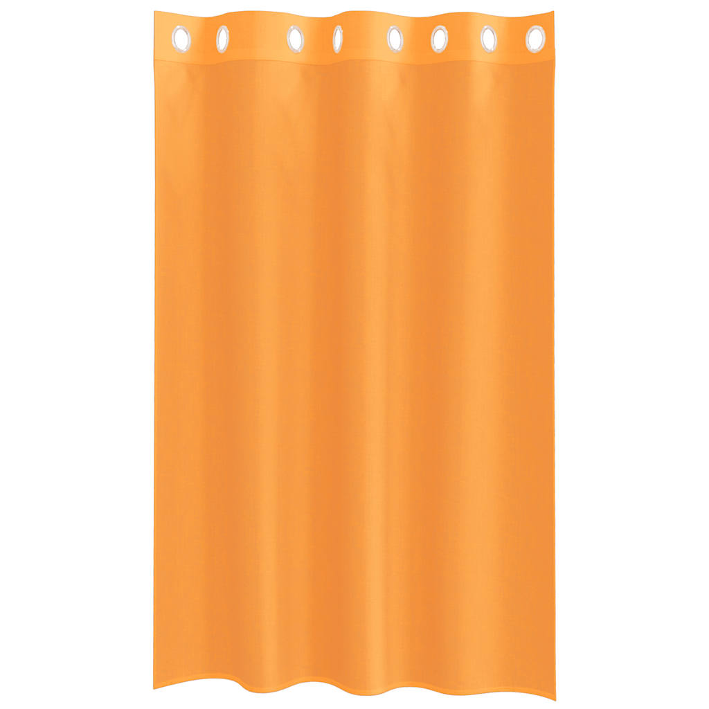 Voile Vorhänge mit Ösen 2 Stk. Orange 140x175 cm