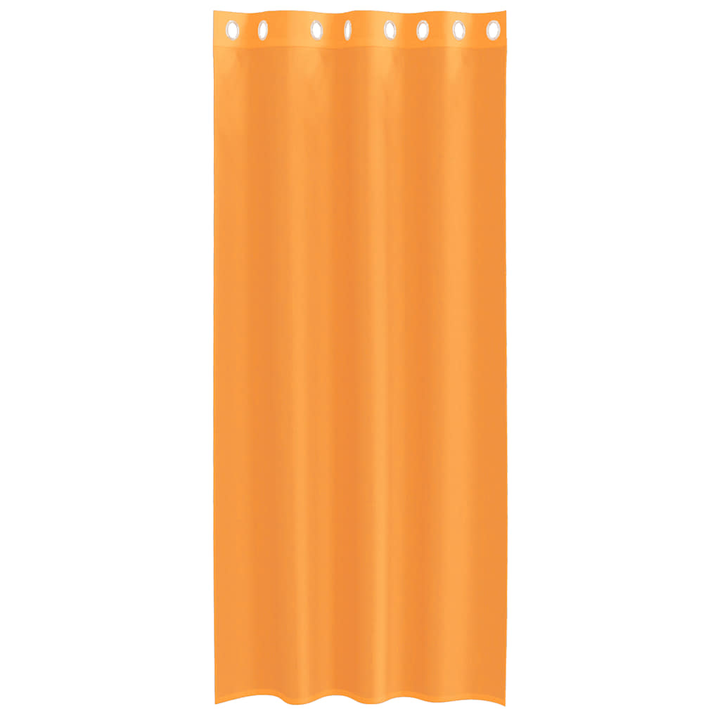 Voile Vorhänge mit Ösen 2 Stk. Orange 140x225 cm