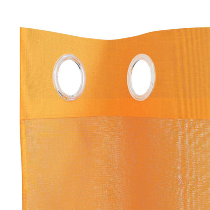 Voile Vorhänge mit Ösen 2 Stk. Orange 140x245 cm
