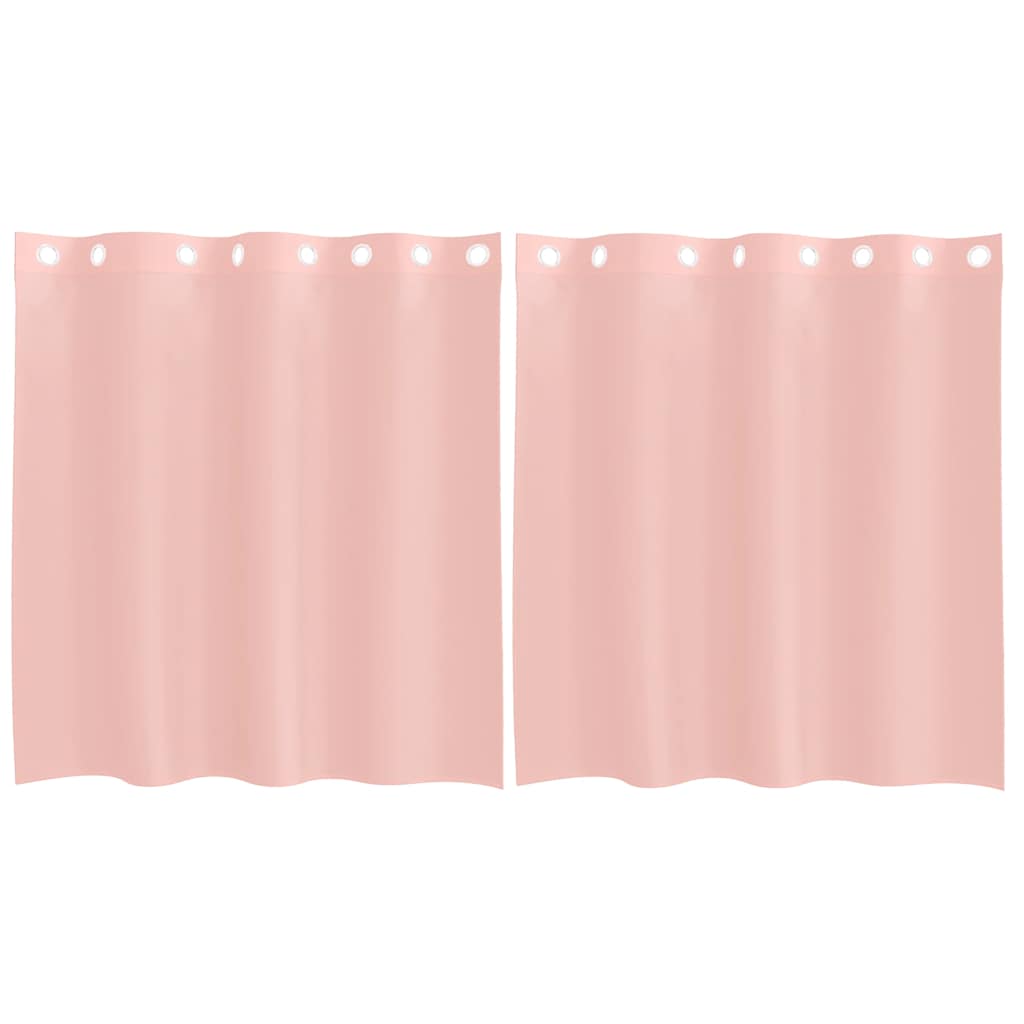 Voile Vorhänge mit Ösen 2 Stk. Rosa 140x140 cm