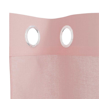 Voile Vorhänge mit Ösen 2 Stk. Rosa 140x140 cm
