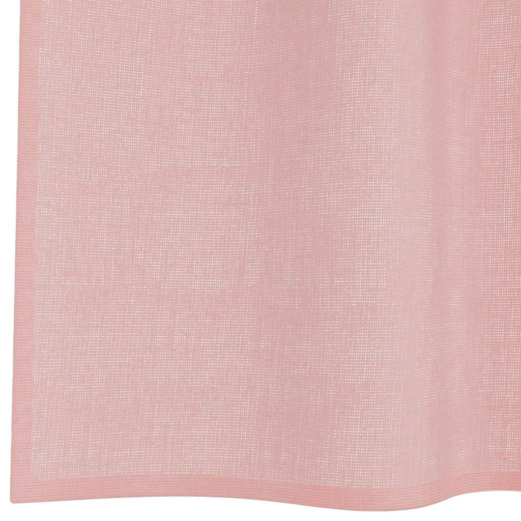 Voile Vorhänge mit Ösen 2 Stk. Rosa 140x140 cm
