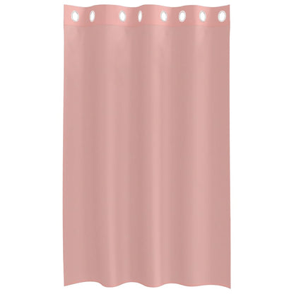 Voile Vorhänge mit Ösen 2 Stk. Rosa 140x175 cm