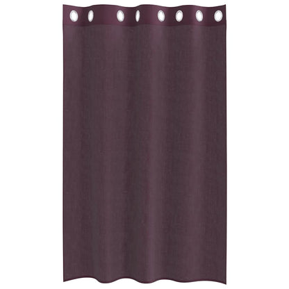 Voile Vorhänge mit Ösen 2 Stk. Lila 140x140 cm