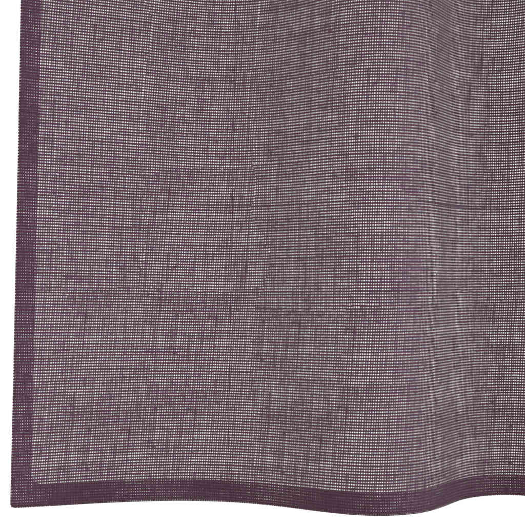Voile Vorhänge mit Ösen 2 Stk. Lila 140x175 cm