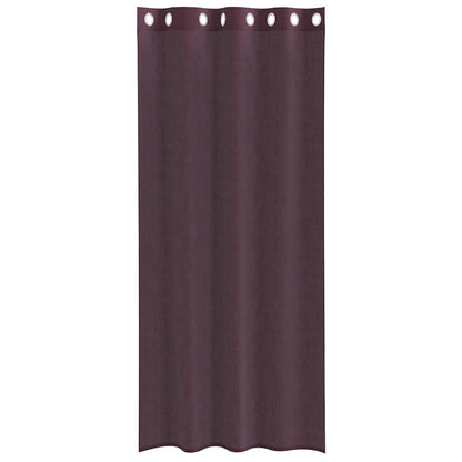 Voile Vorhänge mit Ösen 2 Stk. Lila 140x225 cm