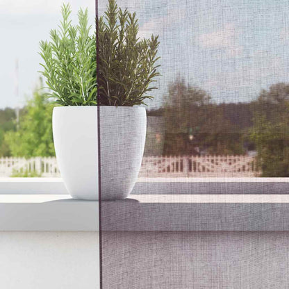 Voile Vorhänge mit Ösen 2 Stk. Lila 140x300 cm
