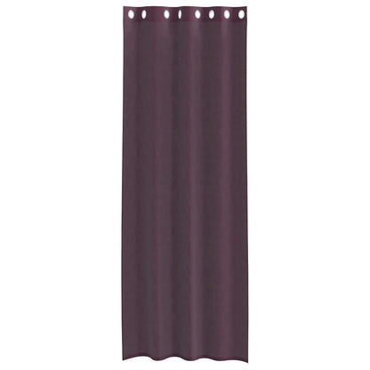 Voile Vorhänge mit Ösen 2 Stk. Lila 140x300 cm