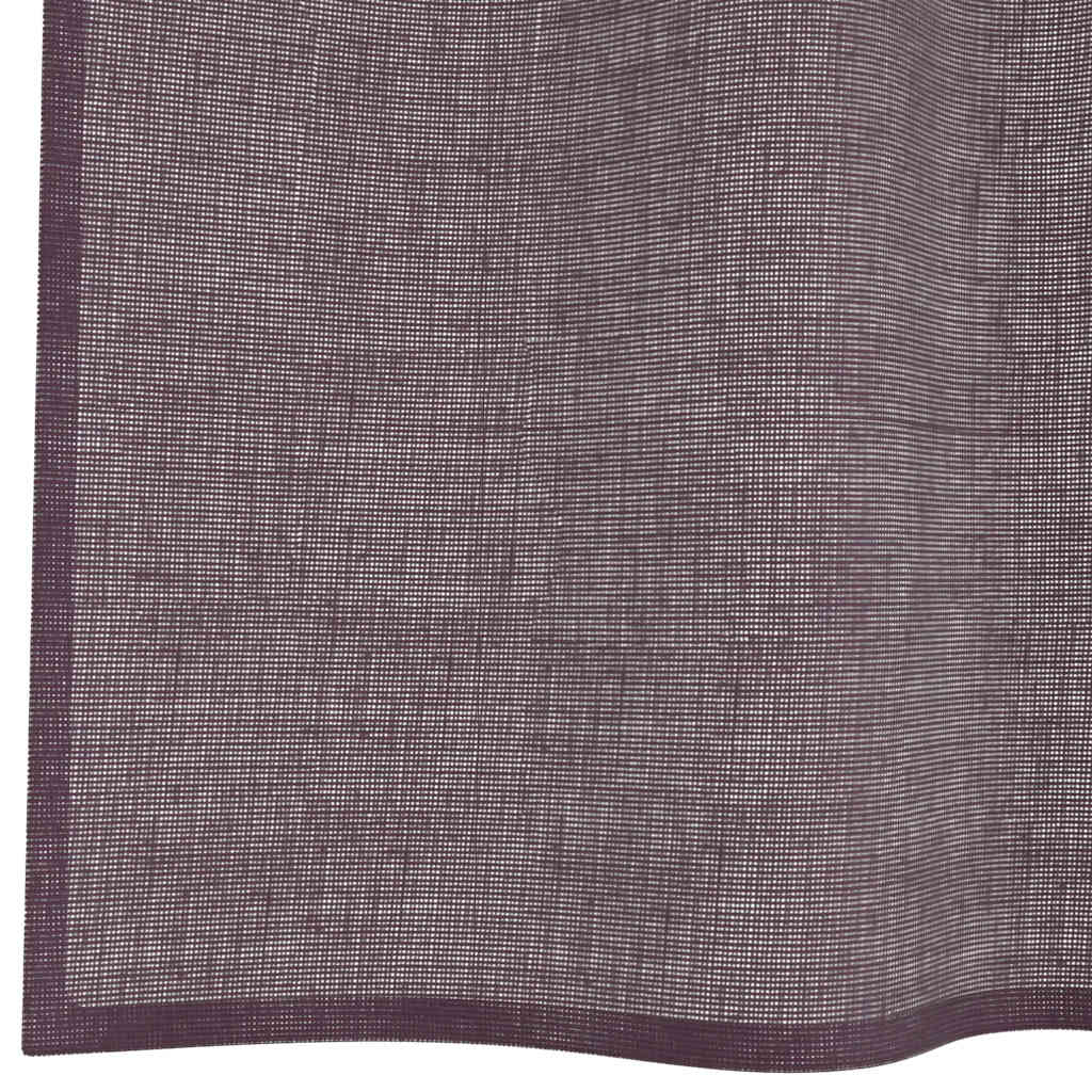 Voile Vorhänge mit Ösen 2 Stk. Lila 140x300 cm
